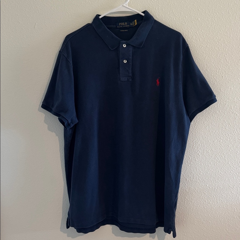 Polo by Ralph Lauren Men's Dark Blue Polo Shirt